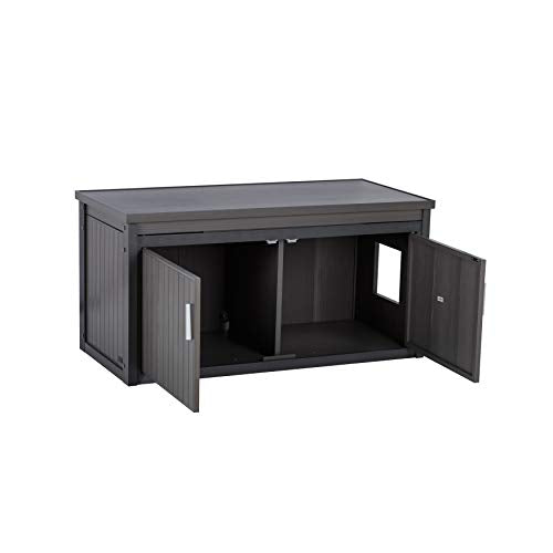 Litterloo Bench, Litter Box Cover /Gray
