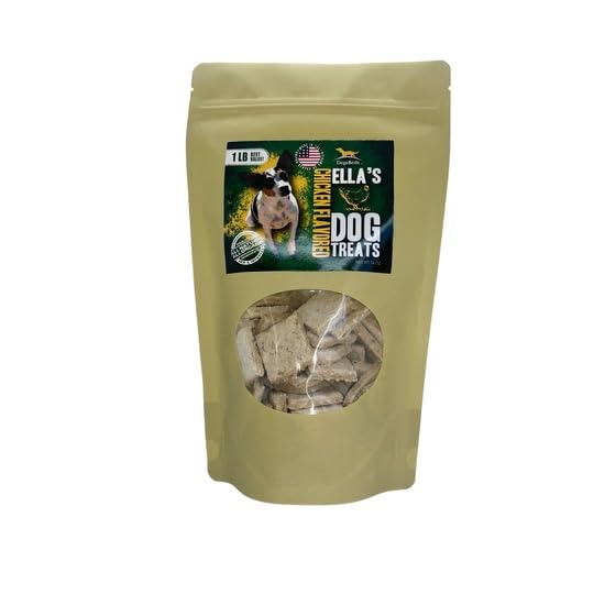 DogaBetix Ellas Diabetic Dog Treats New! XL Save $$! 1 lb (16 oz) Chicken Flavored -Vet Approved - Made in USA by Owners of Dia