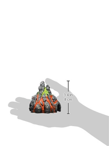 GloFish Volcano Ornament for Aquariums, 2.38 x 3.31 x 3.44 inches, Mulit, Medium, Model: 75077301