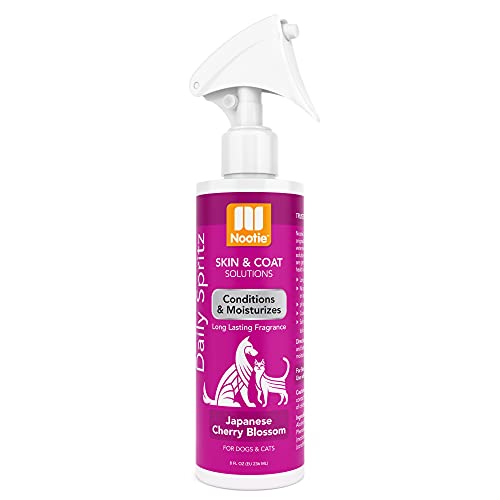 Nootie Japanese Cherry Blossom Daily Spritz For Dogs And Cats - Conditions And Moisturizes Fur, Long Lasting Pet Spray - 8Oz