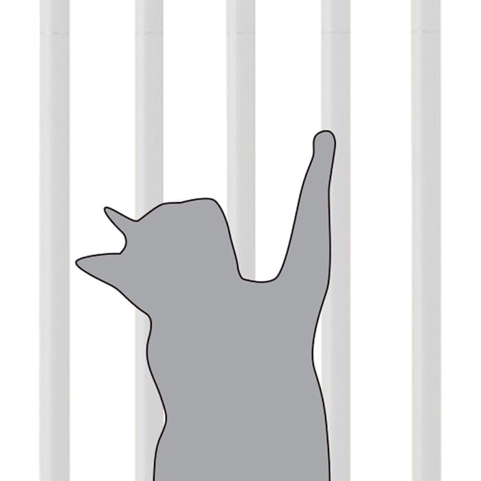 Richell Steel 70-inch Extra Tall Cat Safety Gate 28 - 37.5 Wide White