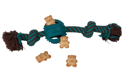 Allum Interactive Dog Toy Bundle – Durable Dog Chew Toys For Puppies, Medium & Large Breeds, Tug Of War Dog Toys, Teething Toys For Puppies – Enrichment Dog Toys For Aggressive Chewers