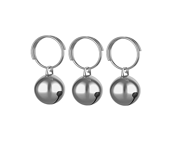 Skypia 3 Pack Pet Bells For Dog Cat Collar Charm Pet Pendant Accessories Stainless Steel Anti-Lost Training Bells For Collars Pe