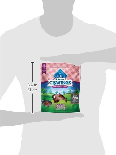 Blue Buffalo Sizzlers Natural Soft Dog Treats, Bacon-Style Soft-Moist Dog Treats with Real USA Pork, Original Flavor, 6-oz Bag