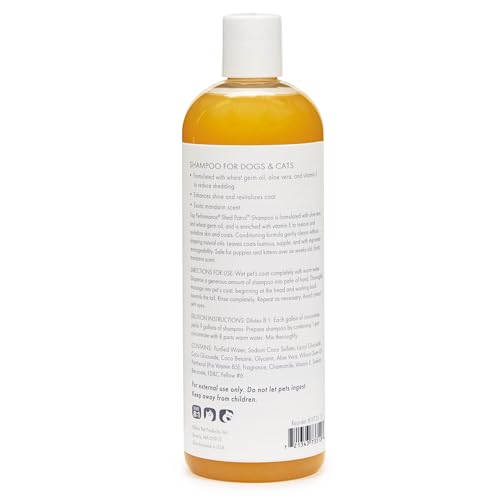 Top Performance Shed Patrol De-Shedding Dog And Cat Shampoo, 17-Ounce