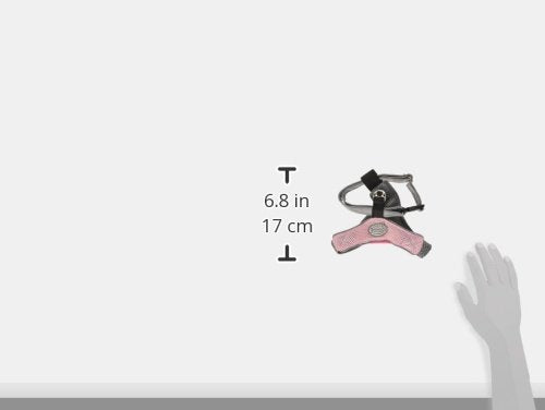 Doggles V Mesh Dog Harness, Pink/Gray, X Small