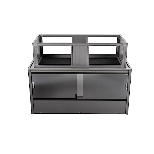 New Age Pet ECOFLEX Mojave Reptile Habitat Stacker, Large 48", Grey, Easy Clean, 10 Year Warranty, Model EHRMS31-05L