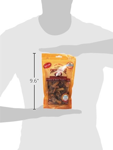 Smokehouse 100-Percent Natural Chicken And Sweet Potato Combo Dog Treats, 8-Ounce