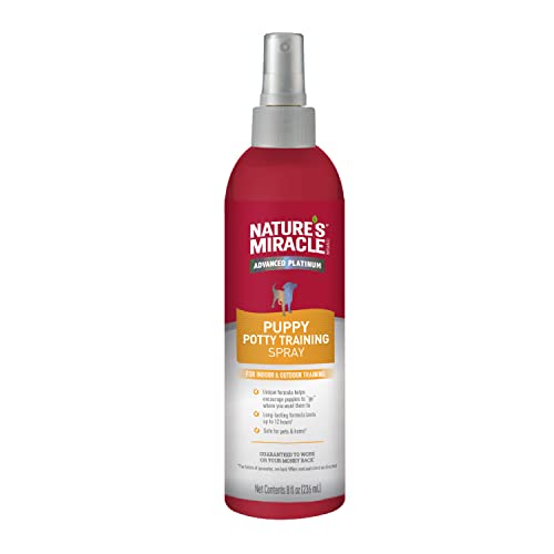 Nature'S Miracle Advanced Platinum Puppy Potty Training Spray 8 Oz, Dog Training Aid