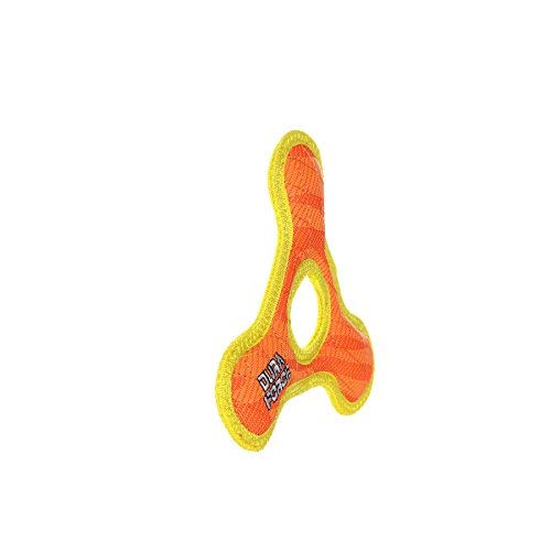 Duraforce -Durable Woven Fiber-Triangle Ring -Squeakers - Multiple Layers. Made Durable, Strong & Tough. Interactive Play Dog To