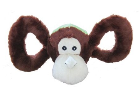 Jolly Pets Jolly Tug-A-Mal Monkey Tug/Squeak Toy, Large
