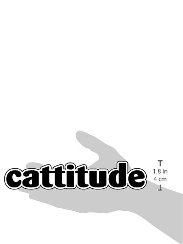 Imagine This Cattitude Car Magnet, 7-Inch By 2-Inch