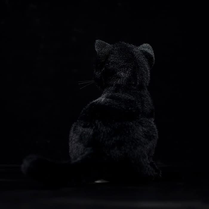 Zhongxin Made Black Cat Plush, Simulation Black Cat Stuffed Animal, Cute 12 Inch Plush Toy Pet Cat, Soft Toy Cat For Kids