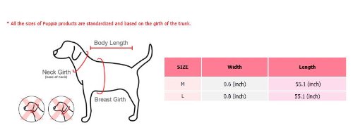 Puppia Authentic Junior Lead, Medium, Beige