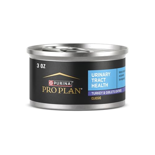 Purina Pro Plan Urinary Tract Health Turkey and Giblets Entree Classic Wet Cat Food Pate - (Pack of 24) 3 oz. Pull-Top Cans