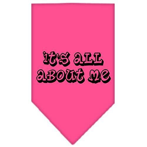 Mirage Pet Products It's All About Me Screen Print Bandana, Small, Cocoa