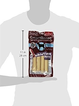 Smart Bones DoubleFun Rolls, Rawhide Free Dog Chew Sticks, Long-Lasting Chew Center, Treats for Dogs Made With Real Chicken, 4 C