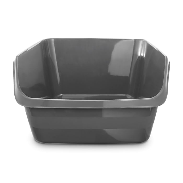So Phresh Charcoal Shatter Shield High-Back Cat Litter Box, 18.5' L X 15' W X 8.5' H