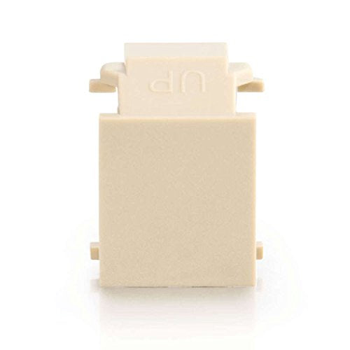 C2G 03810 Snap-In Blank Keystone Insert Module, Ivory