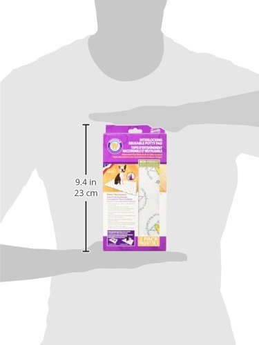 Poochpads Pg16P242Rp Indoor Turf Dog Potty Replacement Pad Connectable (2 Pack), 16 X 24