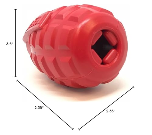 USA-K9 Grenade Durable Rubber Chew Toy & Treat Dispenser