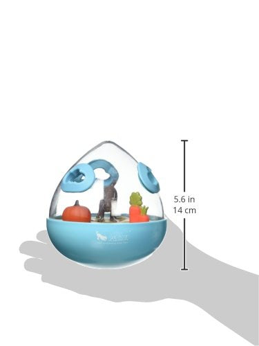 Wobble Ball Interactive Food & Treat Dispensing Puzzle Toy for Puppies & Dogs - Slow Feeder, Mental Enrichment, Forage Skills, T