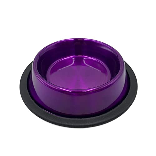 Danner Stainless Steel, Anti-Skid Pet Bowl, Sangria, 8 Oz, (73010)