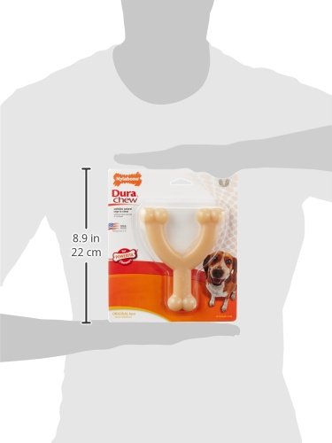 Nylabone Original Wishbone Power Chew Toy For Dogs, Dog Toys For Aggressive Chewers, Original Flavor, Medium - Up To 35 Lbs, 1 Count