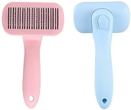 GOPINATHJI Pets Grooming & Cleaning Slicker Brush Self Cleaning Hair Brush for Dogs/Cats