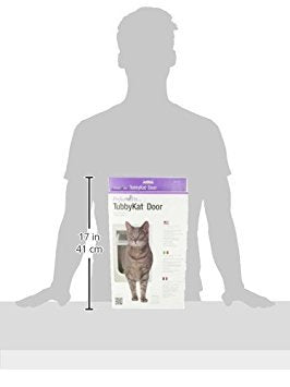 Perfect Pet Tubby Kat Cat Door With 4 Way Lock And Lexan Flap, 7 1/2'' X 10 1/2'' Flap Size