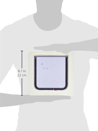 Perfect Pet Cat Flap Door With 4 Way Lock Pet Door, 6 1/4 X 6 1/4'' Flap Size