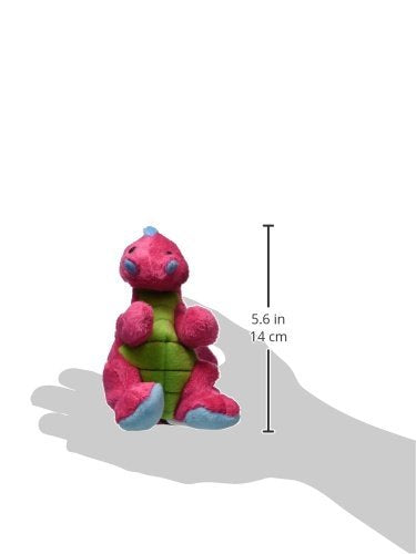 Godog Bubble Plush Dragons Squeaky Dog Toy, Chew Guard Technology - Pink, Small