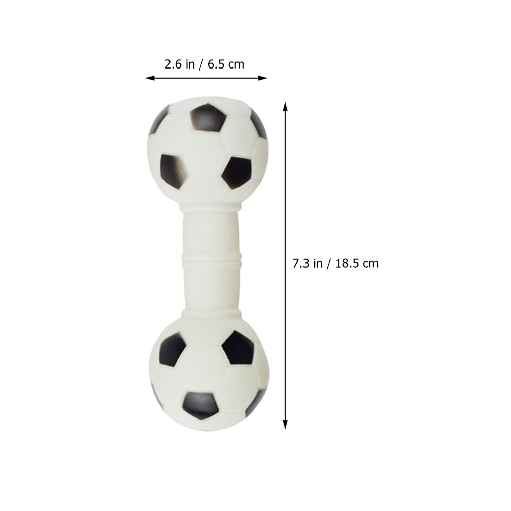 Squeakers 4Pcs Pet Dog Puppy Chewing Toy Vinyl Barbell Chew Toy Squeaky Stick Interactive Pet Teething Molars Teeth Cleaning Toy For Small Dogs Aggressive Chewers Puppy Toys