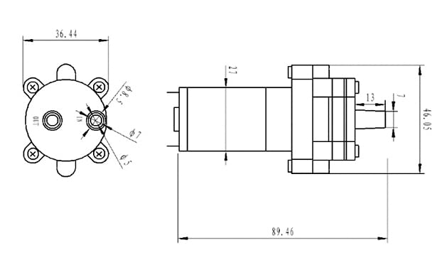 Chancs 385 Diaphragm Self-Priming Pump Dc 6V-12V Motor Shock Absorption Water Pumps For Daily Water Cycle Of Fish Tank And Home Appliances