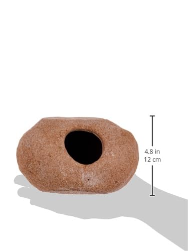 Penn Plax The Reptology Granite Stone Hide-Away - Aquariums And Terrarium Decor - For Small Animals - Extra Large Size