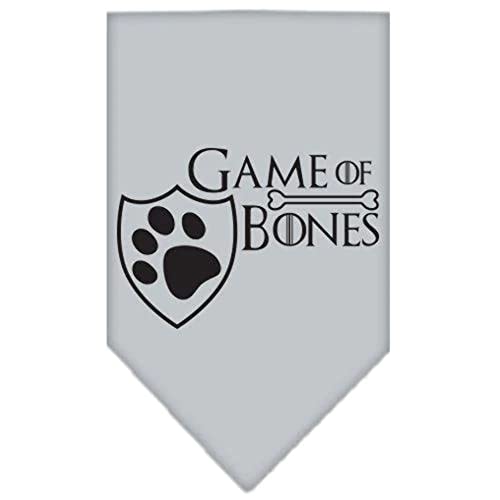 Mirage Pet Products Game of Bones Screen Print Bandana, Black, Small