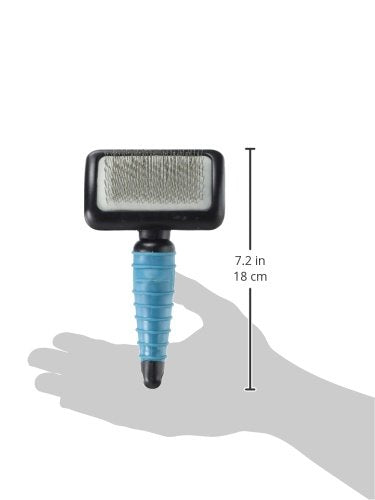 Master Grooming Tools Ergonomic Slicker Brushes — Molded Brushes For Grooming Dogs - Medium, 4' X 2½', Black