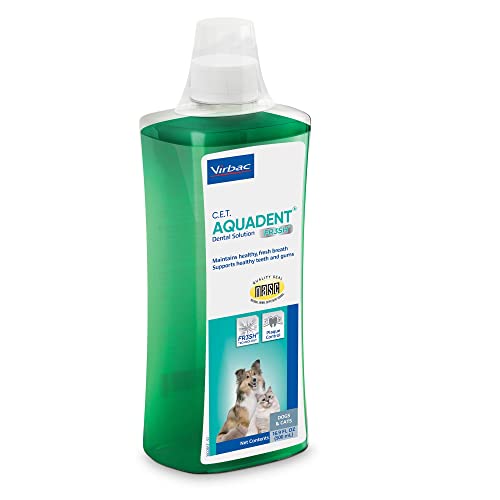 Virbac C.E.T. Aquadent Dental Solution for Dogs and Cats (500 ml)