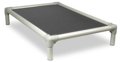 Kuranda Chewproof Bed - Almond Pvc - 50' X 36' - Heavy Duty Vinyl - Smoke