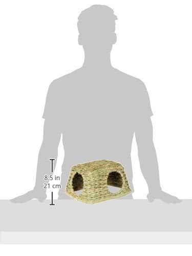 Prevue Hendryx 1097 Nature's Hideaway Grass Hut Toy, Medium, 11 x 9 x 6