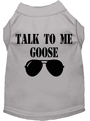 Mirage Pet Product Talk to me Goose Screen Print Dog Shirt Brown XXL