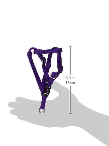 Hamilton Adjustable Easy-On Step-in Style Dog Harness, 3/8-Inch by 10-16-Inch, Extra Small, Purple
