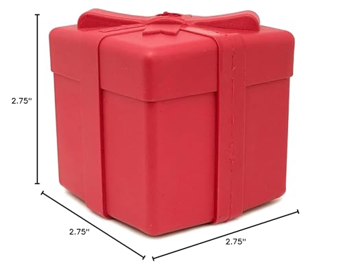 SodaPup Gift Box - Durable Dog Treat Dispenser & Chew Toy Made in USA from Non-Toxic, Pet Safe, Food Safe Natural Rubber Materia
