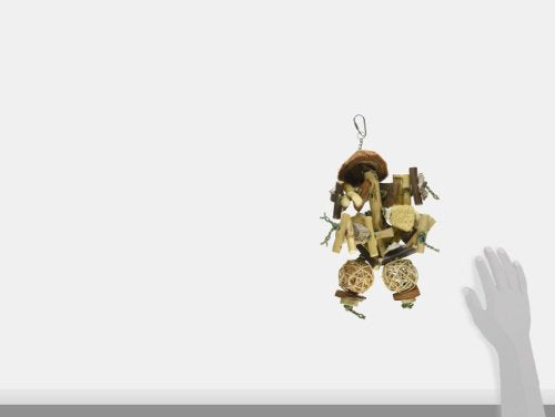 A&E CAGE COMPANY 001158 Java Wood Java Bush Bird Toy Assorted, 7X9 in