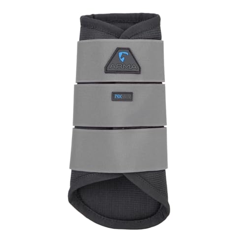 Shires Arma Air Motion Brushing Boots (Grey, Pony)