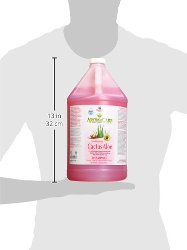 Ppp Aromacare Conditioning Cactus Shampoo For Dogs - Luxurious Aloe Soothes And Nourishes Skin, Fur & Coat - No More Dry, Tangled Fur - 1 Gallon