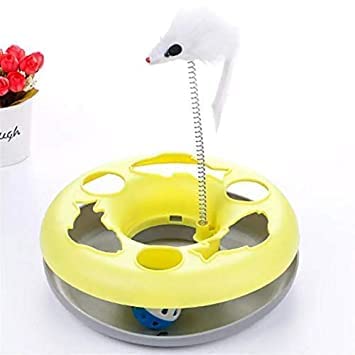 Dog Trust 360 Motion Spring Mouse Catch Cat Toy To Exercise And Inside Spinning Ball Toy For Cat And Kitten