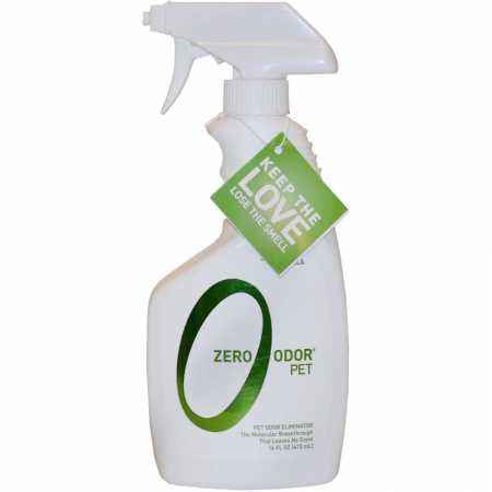Zero Odor Pet Odor Eliminator - 16 Fl Oz, Eliminates Strong Air & Surface Odors with Patented Technology for Carpet & Furniture