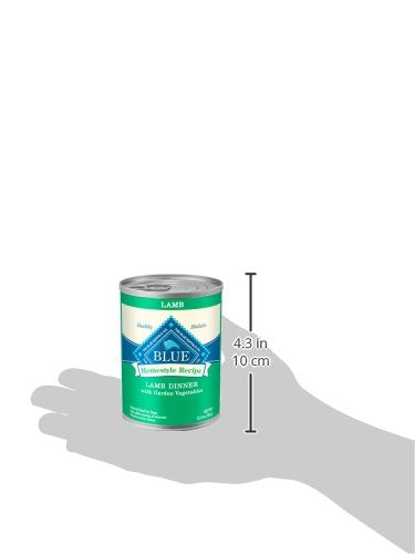 Blue Buffalo Homestyle Recipe Adult Wet Dog Food, Made with Natural Ingredients, Lamb Dinner With Garden Vegetables, 12.5-oz Can