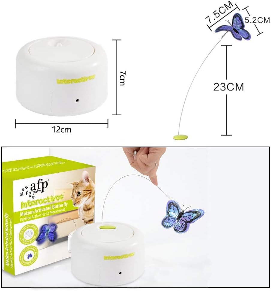 Interactives  - Motion Activate Cat Toys Butterfly Flutter Bug